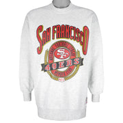 NFL (Nutmeg) - San Francisco 49ers Crew Neck Sweatshirt 1990s X-Large Vintage Retro Football