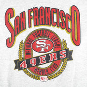 NFL (Nutmeg) - San Francisco 49ers Crew Neck Sweatshirt 1990s X-Large Vintage Retro Football