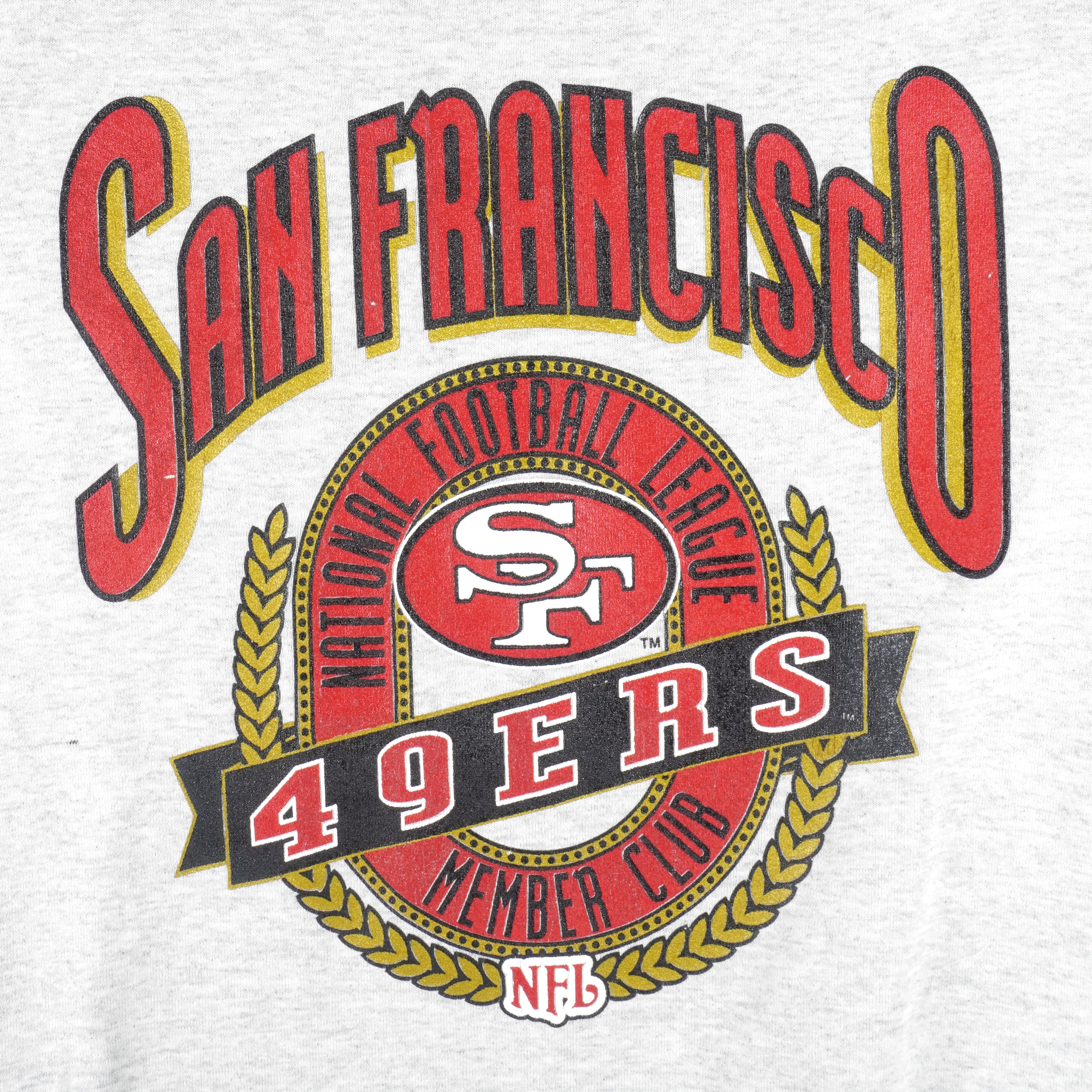 NFL (Nutmeg) - San Francisco 49ers Crew Neck Sweatshirt 1990s X-Large Vintage Retro Football