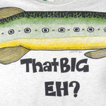 Vintage - That Big Eh? Fish By E.Bremner Crew Neck Sweatshirt 1993 X-Large Vintage Retro
