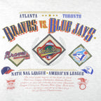 Vintage MLB (Nutmeg) - Atlanta Braves Vs Toronto Blue Jays World Series T-Shirt 1992 Large