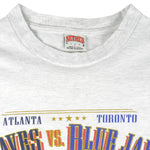 Vintage MLB (Nutmeg) - Atlanta Braves Vs Toronto Blue Jays World Series T-Shirt 1992 Large