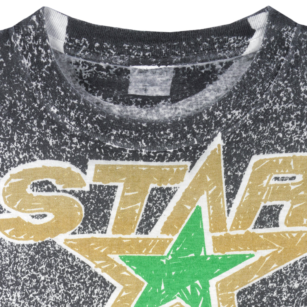 NHL (Magic Johnson T's) - Minnesota North Stars All Over Print T-Shirt 1991 X-Large Vintage Retro Hockey