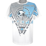 NFL (Signal Sports) - Carolina Panthers This Is Not A Test 1996 X-Large Vintage Retro Football