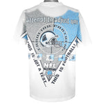 NFL (Signal Sports) - Carolina Panthers This Is Not A Test 1996 X-Large Vintage Retro Football