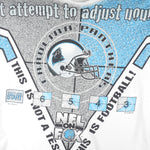 NFL (Signal Sports) - Carolina Panthers This Is Not A Test 1996 X-Large Vintage Retro Football