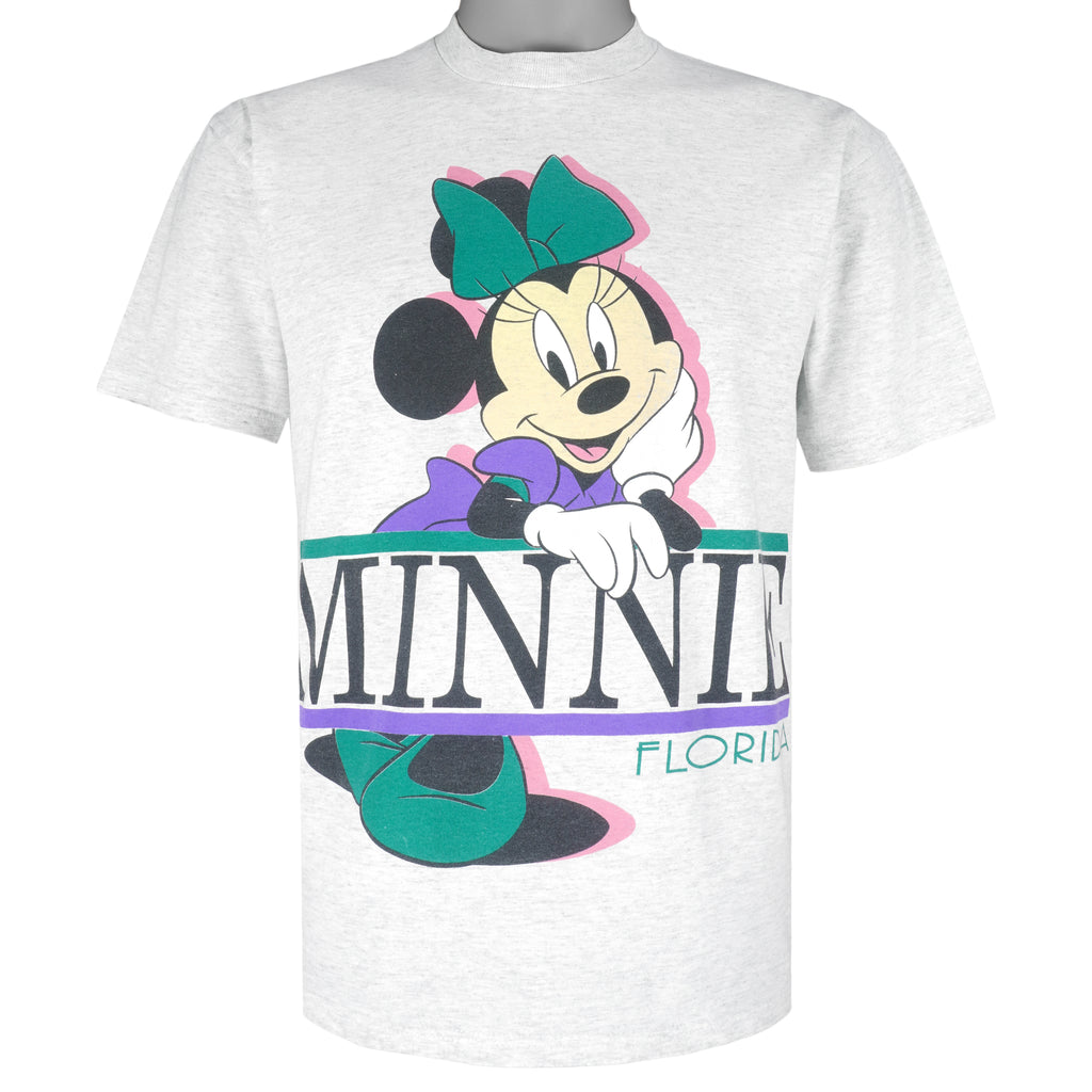 Disney (Sherrys) - Minnie Mouse Florida Single Stitch T-Shirt 1990s Medium Vintage Retro