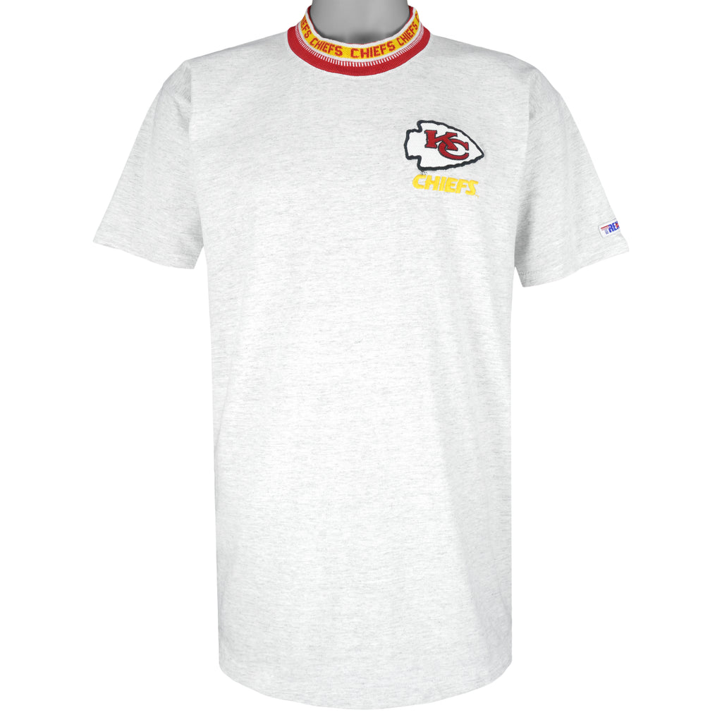 NFL (Trench) - Kansas City Chiefs Football T-Shirt 1990s Large Vintage Retro Football