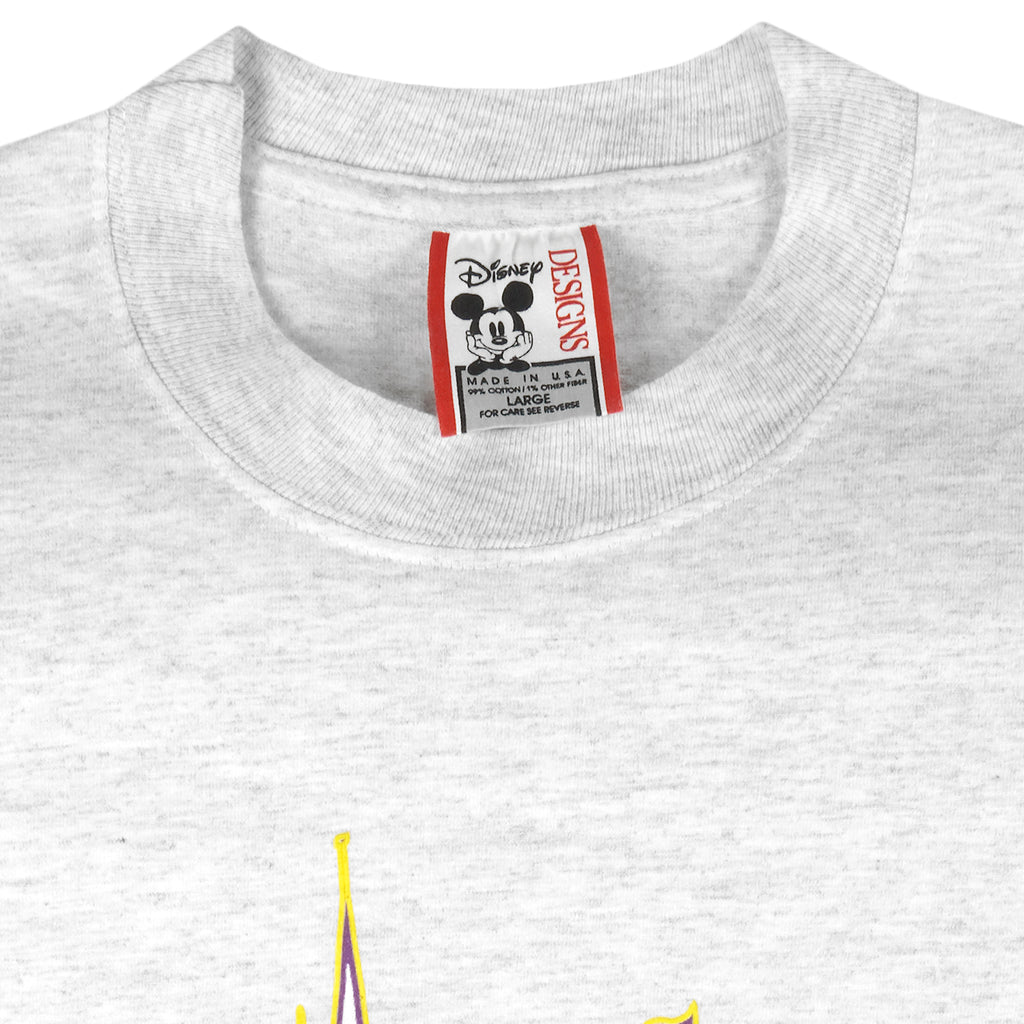 Disney - Walt Disney World Magic Kingdom T-Shirt 1996 Large Vintage Retro