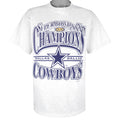 NFL (Logo 7) - Dallas Cowboys Super Bowl Champions T-Shirt 1996 Large Vintage Retro Football