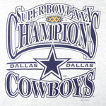 NFL (Logo 7) - Dallas Cowboys Super Bowl Champions T-Shirt 1996 Large Vintage Retro Football