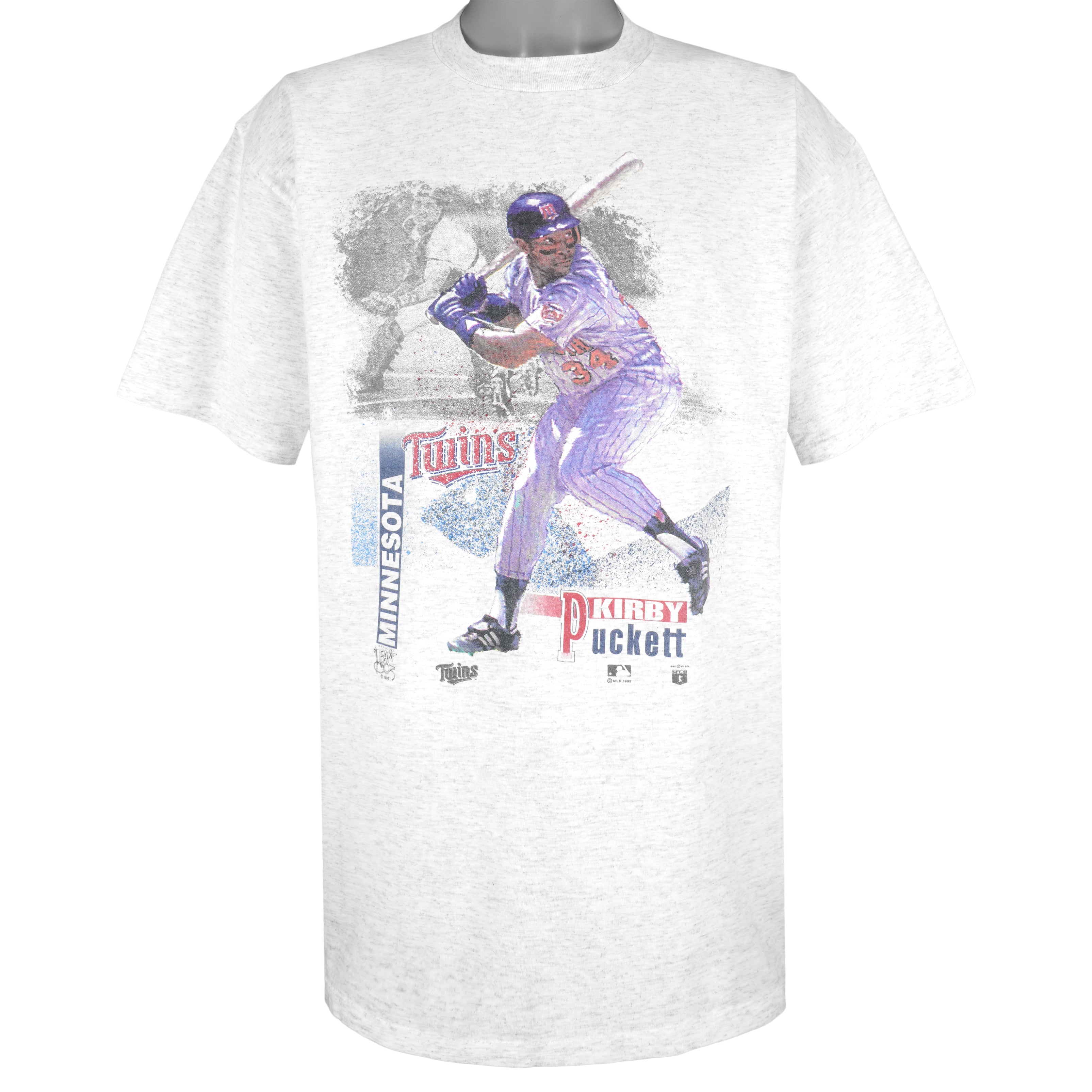 Vintage MLB (Oneita) - Minnesota Twins Kirby Puckett T-Shirt 1992 X-Large