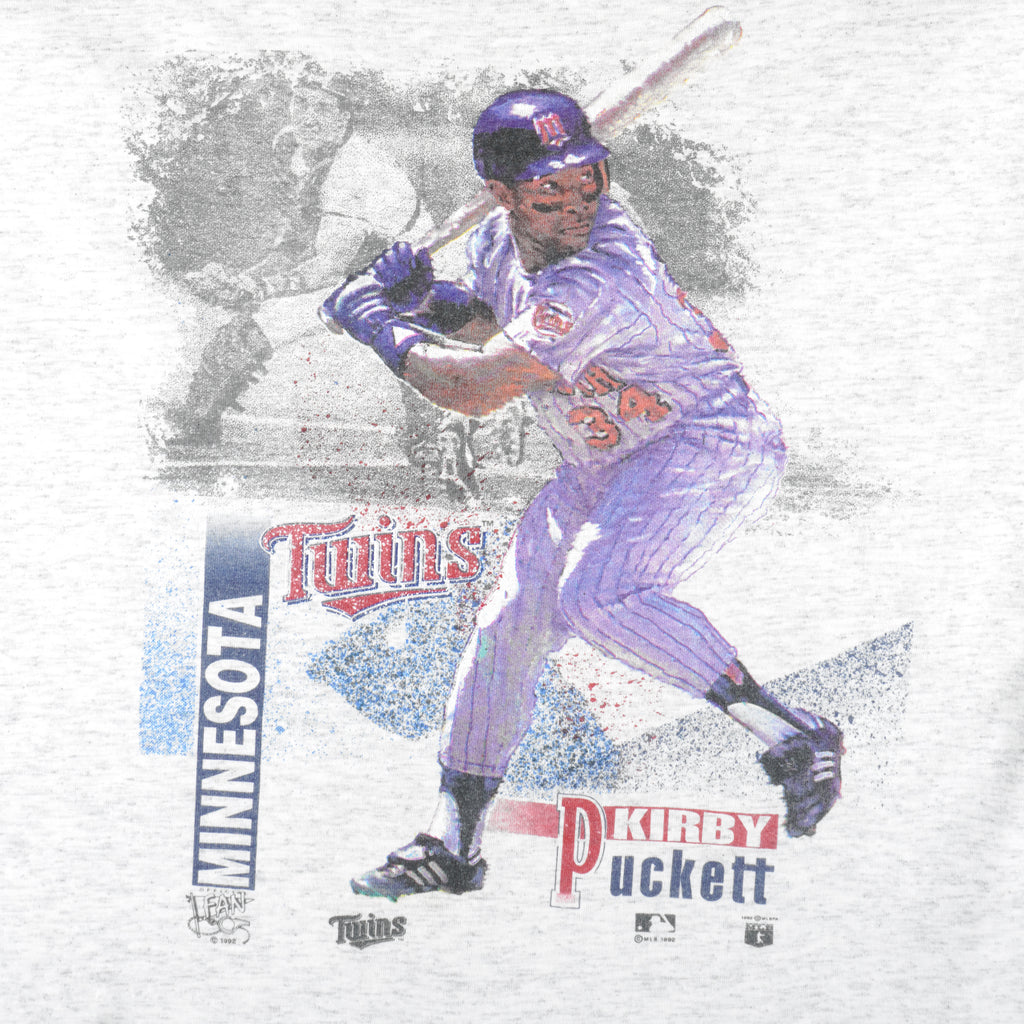 Vintage MLB (Oneita) - Minnesota Twins Kirby Puckett T-Shirt 1992 X-Large