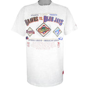 MLB (Nutmeg) - Atlanta Braves VS Toronto Blue Jays World Series T-Shirt 1992 X-Large Vintage Retro Baseball