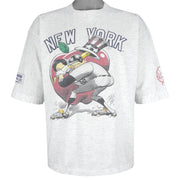 MLB (Campri) - New York Yankees Caricature T-Shirt 1990s Large Vintage Retro Baseball