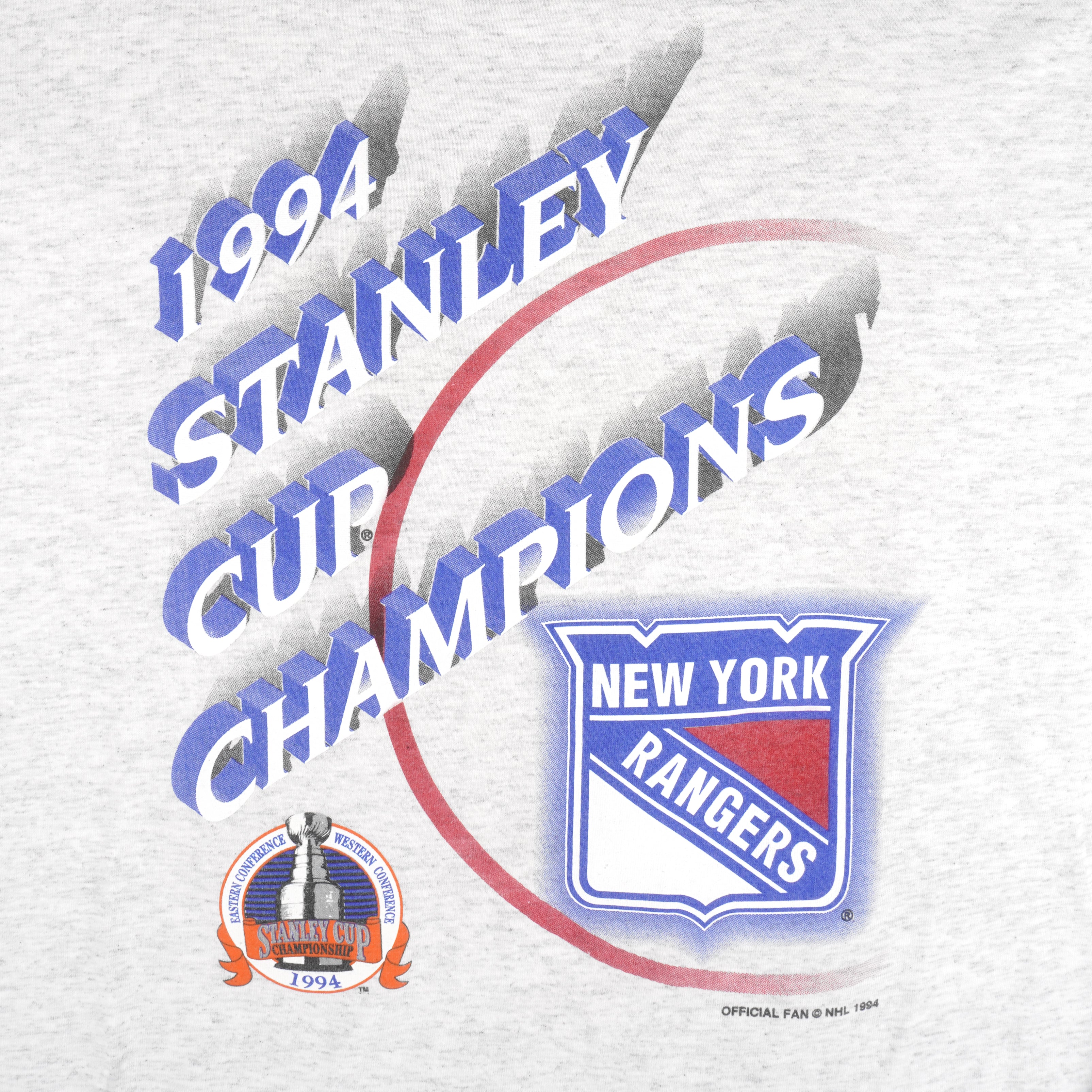 NHL (Official Fan) - New York Rangers Stanley Cup Champions T-Shirt 1994 X-Large Vintage Retro Hockey