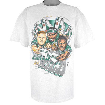 NFL (Shirt Xplosion) - Philadelphia Eagles Wild Cards Caricature T-Shirt 1995 X-Large