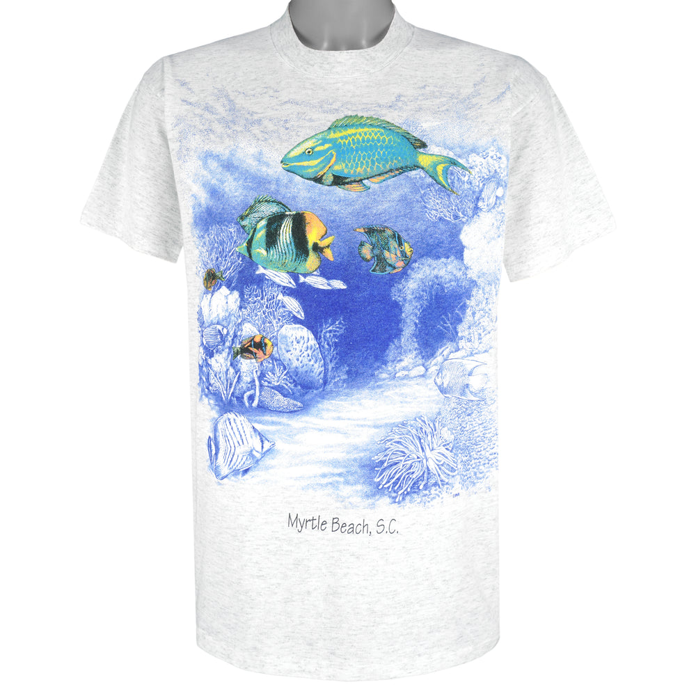 Vintage (Oneita) -  Myrtle Beach, SC Ocean Life T-Shirt 1990s Large Vintage Retro