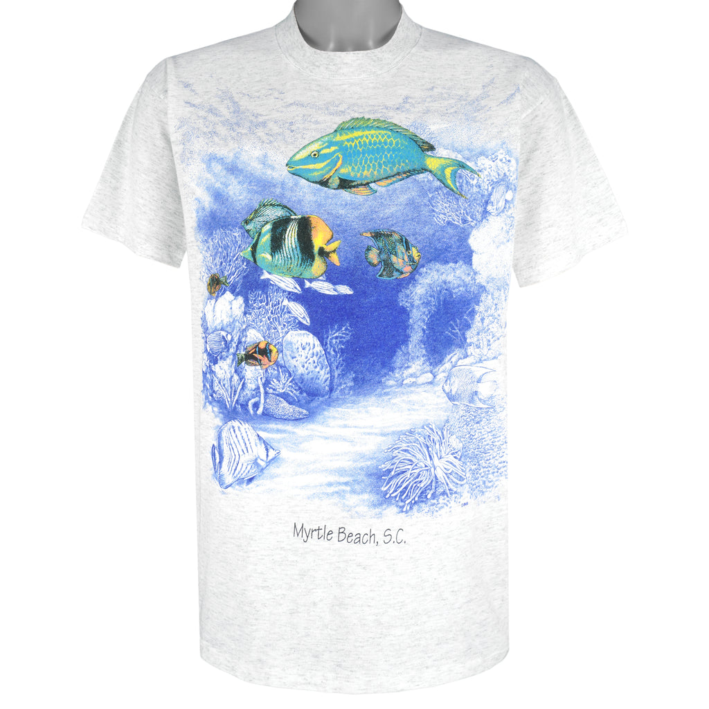 Vintage (Oneita) -  Myrtle Beach, SC Ocean Life T-Shirt 1990s Large Vintage Retro