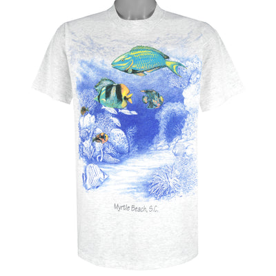 Vintage (Oneita) - Myrtle Beach, SC Ocean Life T-Shirt 1990s Large