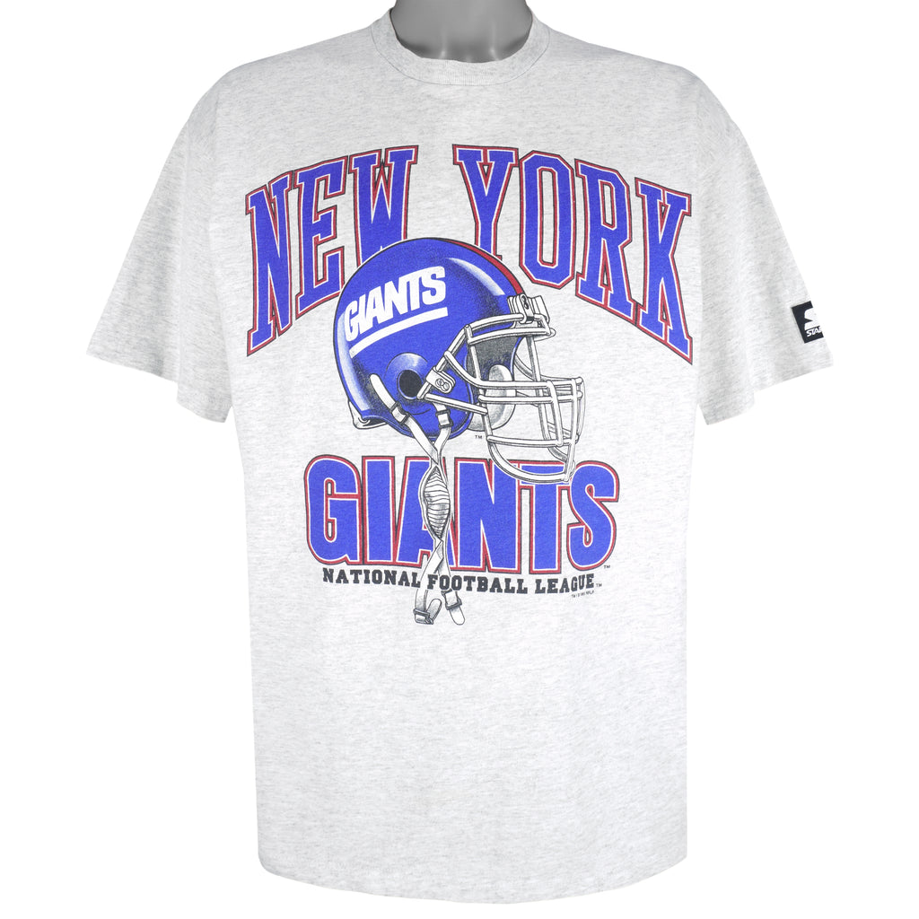 Starter - New York Giants Helmet Single Stitch T-Shirt 1995 Large Vintage Retro Football