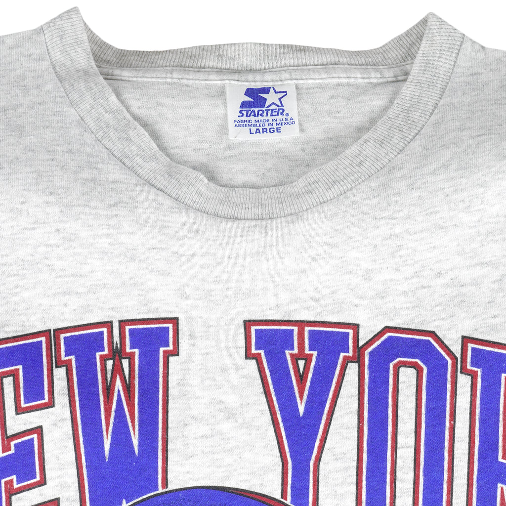 Starter - New York Giants Helmet Single Stitch T-Shirt 1995 Large Vintage Retro Football