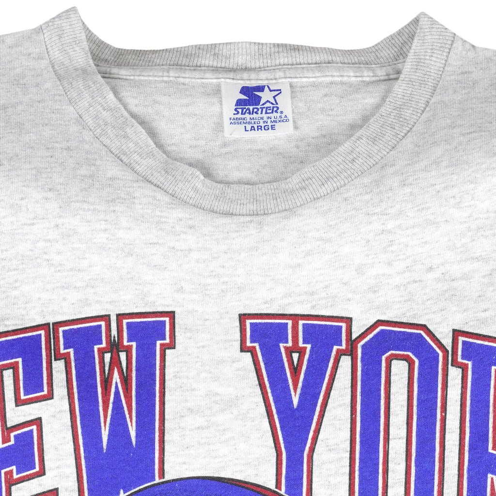 Starter - New York Giants Helmet Single Stitch T-Shirt 1995 Large Vintage Retro Football