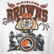 NFL (Artex) - Cleveland Browns X Taz Winning Is The Only Thing Sweatshirt 1992 X-Large Vintage Retro Football