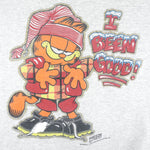 Vintage (Tultex) - Garfield I Been Good Crew Neck Sweatshirt 1990s Large Vintage Retro