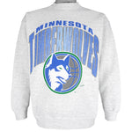 NBA (Jostens) - Minnesota Timberwolves Crew Neck Sweatshirt 1990s Large Vintage Retro Basketball