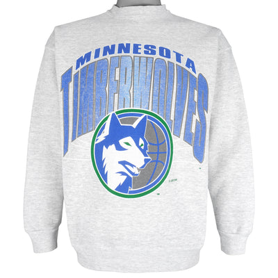 NBA (Jostens) - Minnesota Timberwolves Crew Neck Sweatshirt 1990s Large