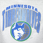 NBA (Jostens) - Minnesota Timberwolves Crew Neck Sweatshirt 1990s Large Vintage Retro Basketball