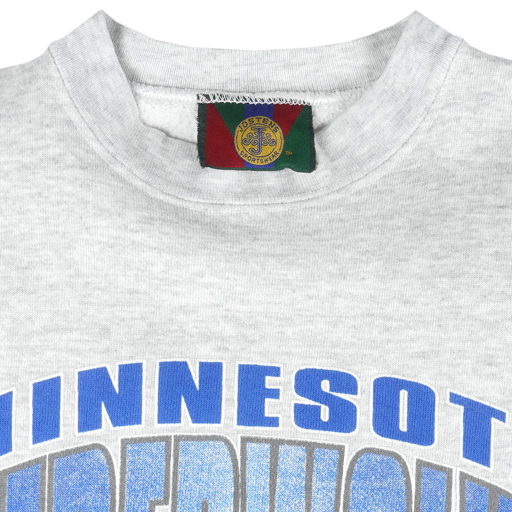 NBA (Jostens) - Minnesota Timberwolves Crew Neck Sweatshirt 1990s Large Vintage Retro Basketball