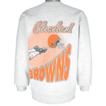 NFL (Salem) - Cleveland Browns Big Logo Crew Neck Sweatshirt 1994 Large Vintage Retro Football