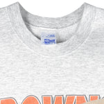 NFL (Salem) - Cleveland Browns Big Logo Crew Neck Sweatshirt 1994 Large Vintage Retro Football