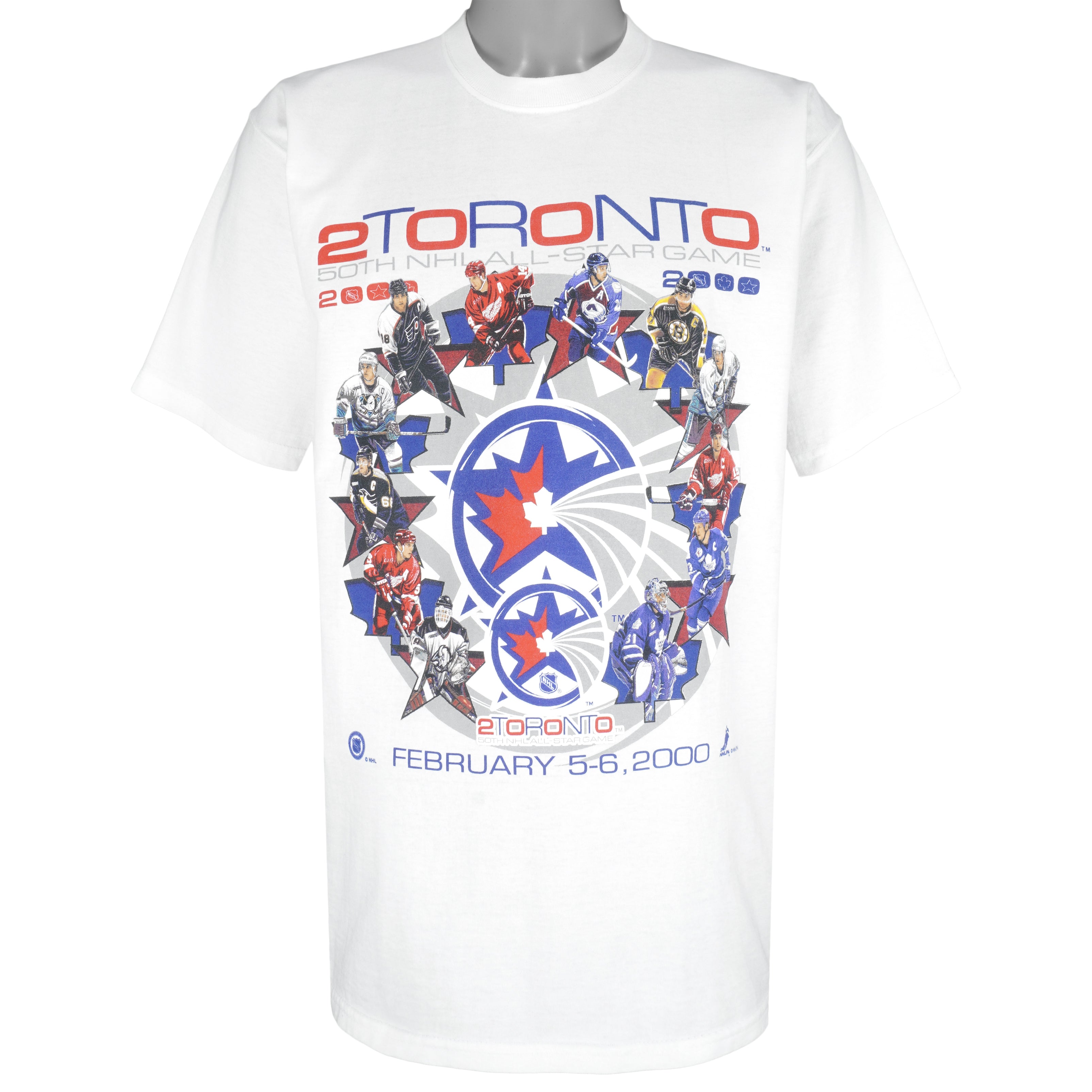 NHL (Pro Player) - Toronto 50th NHL All-Star Game Deadstock T-Shirt 2000 Large Vintage Retro Hockey