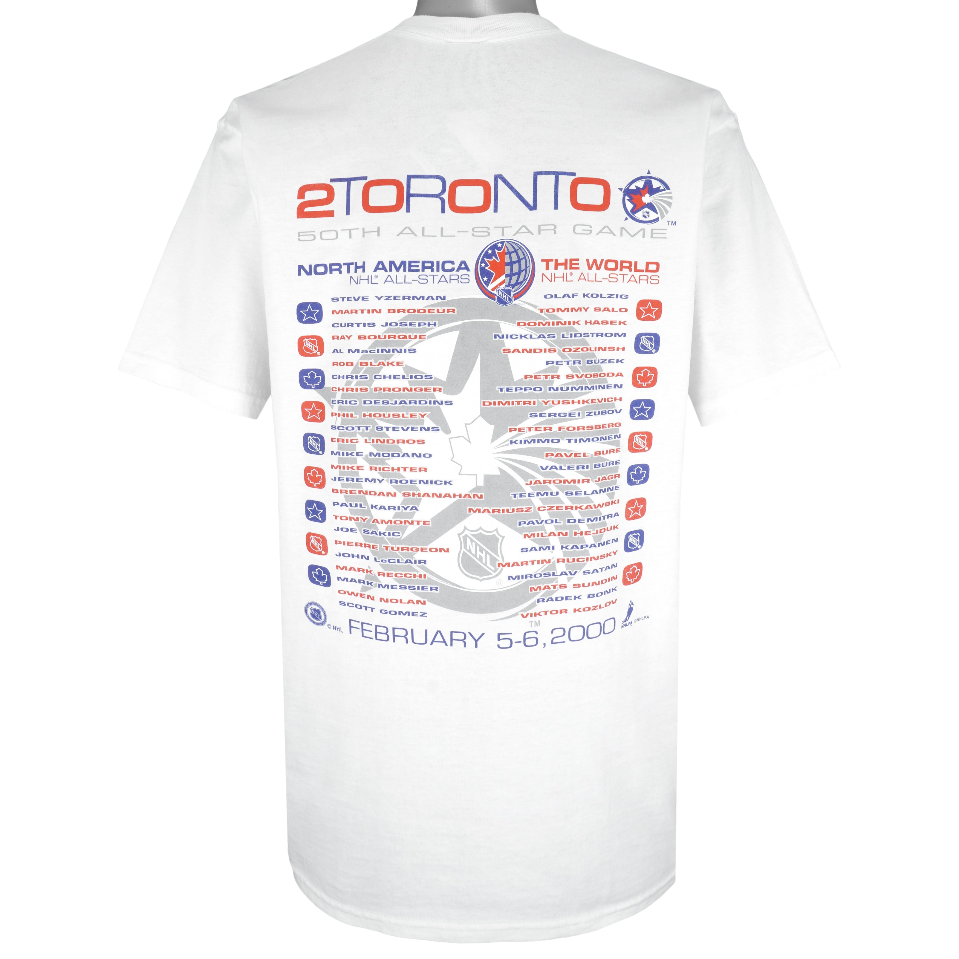 NHL (Pro Player) - Toronto 50th NHL All-Star Game Deadstock T-Shirt 2000 Large Vintage Retro Hockey