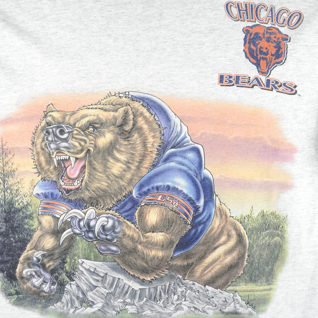 NFL (Salem) - Chicago Bears X Animal Single Stitch T-Shirt 1990s XX-Large Vintage Retro Football