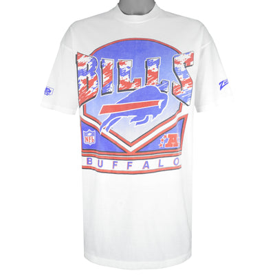 NFL (Zubaz) - Buffalo Bills Single Stitch T-Shirt 1990s X-Large