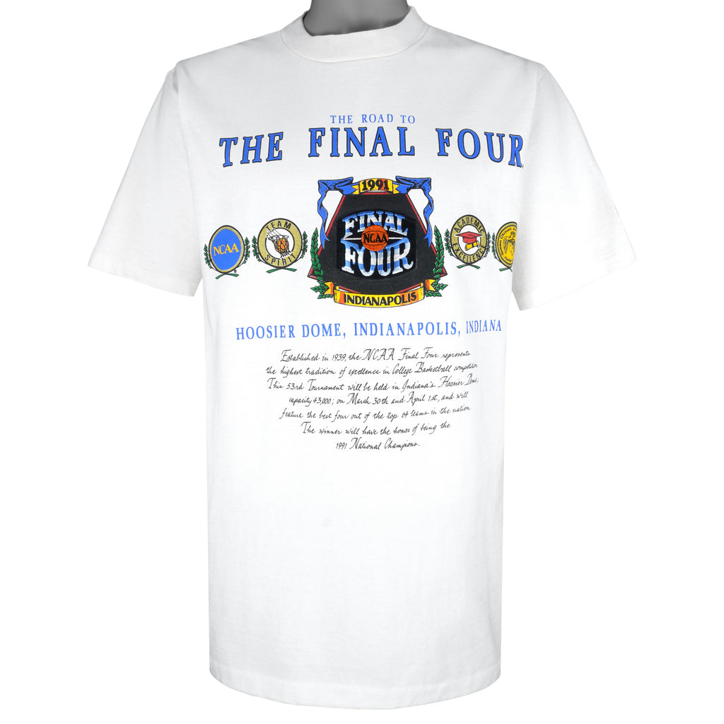 NCAA (Nutmeg Mills) - The Road To Final Four Basketball 1991 Large Vintage Retro Basketball College