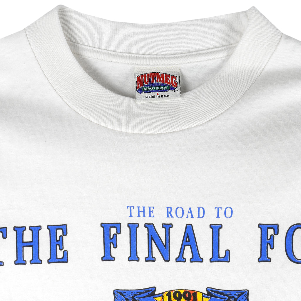 NCAA (Nutmeg Mills) - The Road To Final Four Basketball 1991 Large Vintage Retro Basketball College