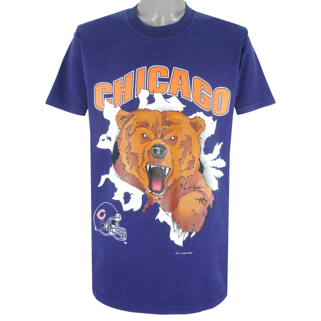 NFL (League Leader) - Chicago Bears Breakout T-Shirt 1995 Large Vintage Retro Football