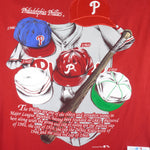 Vintage MLB (Nutmeg) - Philadelphia Phillies Embroidered T-Shirt 1990s Medium Baseball