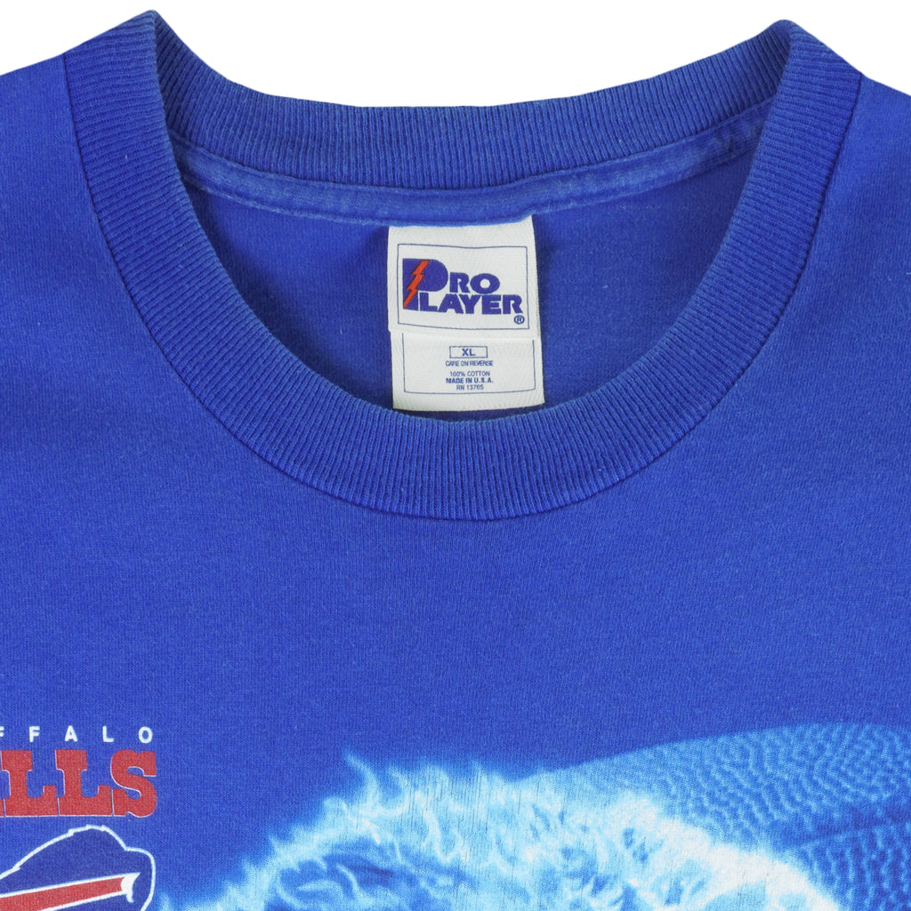 NFL (Pro Player) - Buffalo Bills X Animal Single Stitch T-Shirt 1990s X-Large Vintage Retro Football