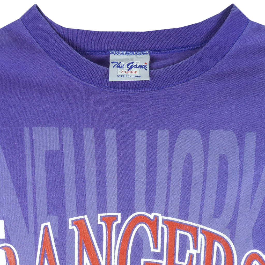 NHL (The Game) - New York Rangers Hockey Single Stitch T-Shirt 1990s X-Large Vintage Retro Hockey