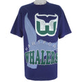 NHL (The Game) - Hartford Whalers Spell-Out T-Shirt 1990s X-Large Vintage Retro Hockey