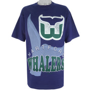 NHL (The Game) - Hartford Whalers Spell-Out T-Shirt 1990s X-Large Vintage Retro Hockey