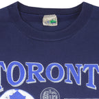 NHL (Waves) - Toronto Maple Leafs Big Logo T-Shirt 1990s Medium Vintage Retro Hockey