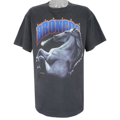 NFL (Salem) - Denver Broncos x Animal Single Stitch T-Shirt 1993 X-Large