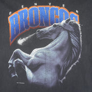 NFL (Salem) - Denver Broncos Big Logo T-Shirt 1993 X-Large Vintage Retro Football